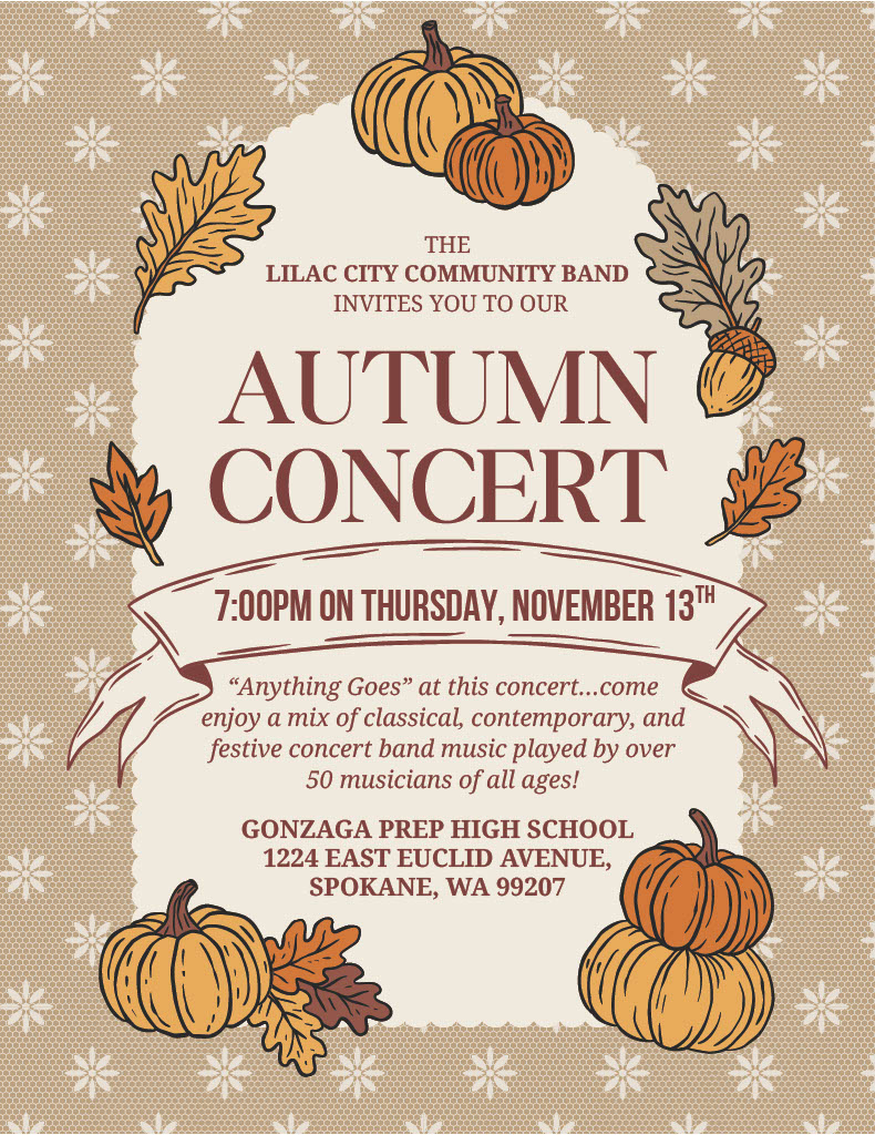 Fall 2025 Concert Flyer